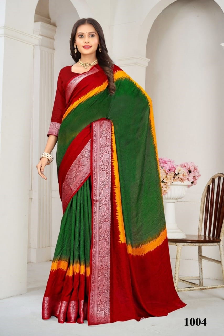 Traditional Indian Tiranga saree