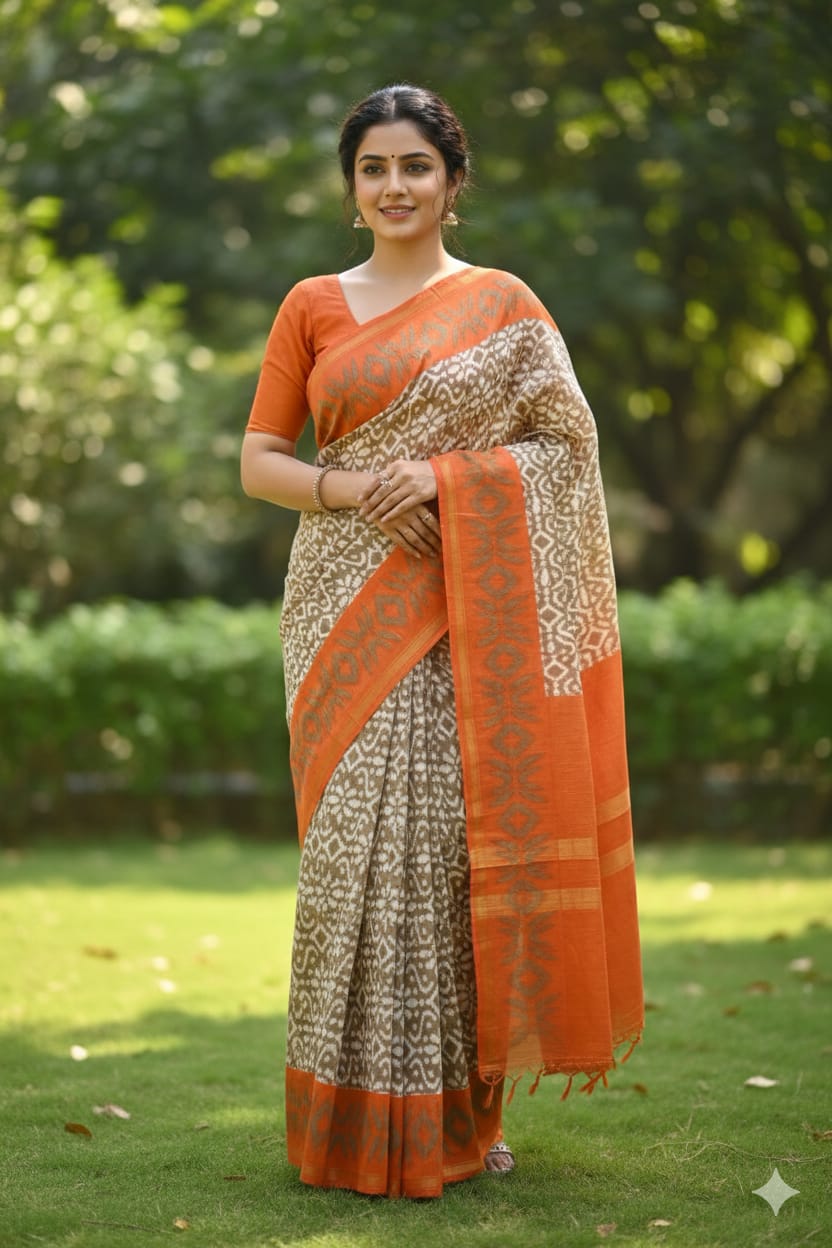 SOFT COTTAN ZAREENA SAREE